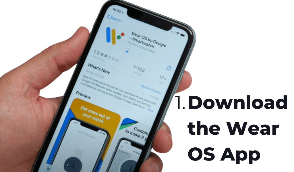 how to connect fossil watch to iphone - step 1: Download the wear OS app