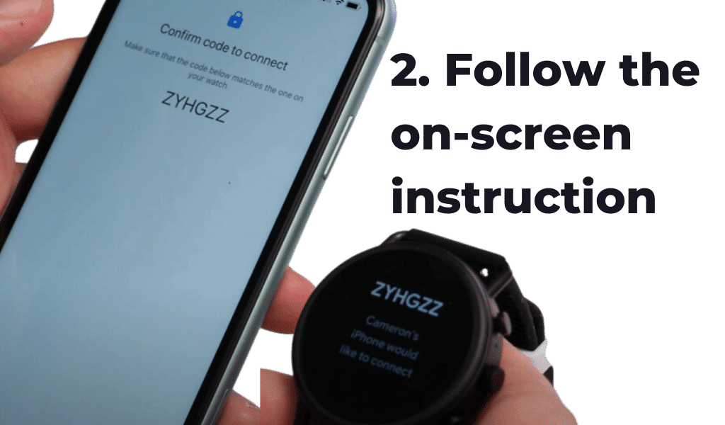 how to connect fossil watch to iphone - Step 2: Follow on screen instructions