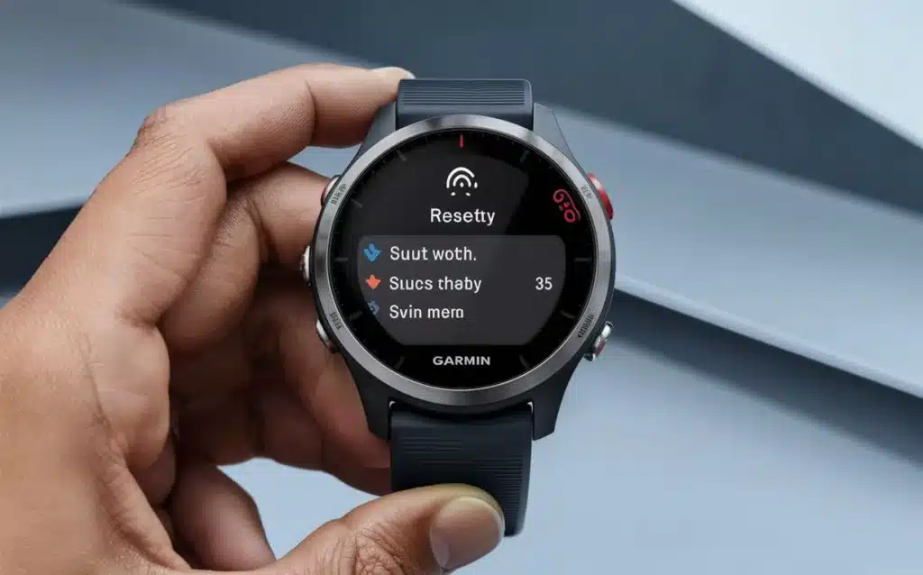 how to factory reset garmin watch