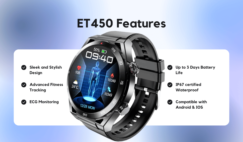 ET450 smartwatch - Features